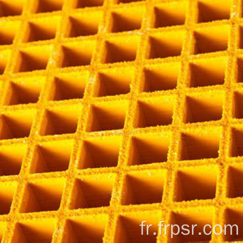 Gringage moulé FRP avec couvercle de plaque à damier